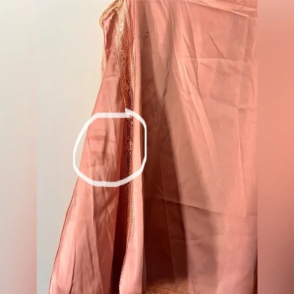 POL Pink lace Embellished Sleeveless Tank Top NWOT has small deodorant markings - Picture 3 of 7